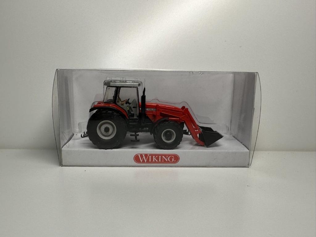 Tracteur Agricole MASSEY FERGUSON 1/87 HO WIKING Neuf+Boite, Ophalen of Verzenden, Nieuw, Hijskraan, Tractor of Landbouw, Wiking
