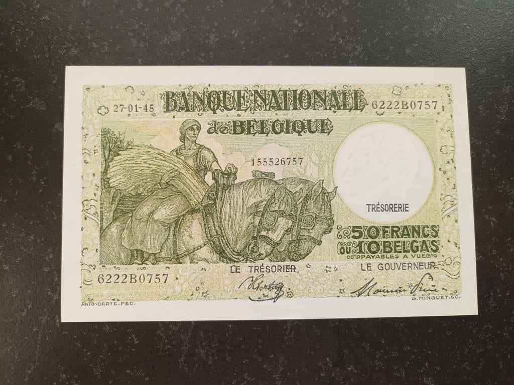 50 francs ou 10 Belga en qualité FDC !, Enlèvement ou Envoi, Billets en vrac