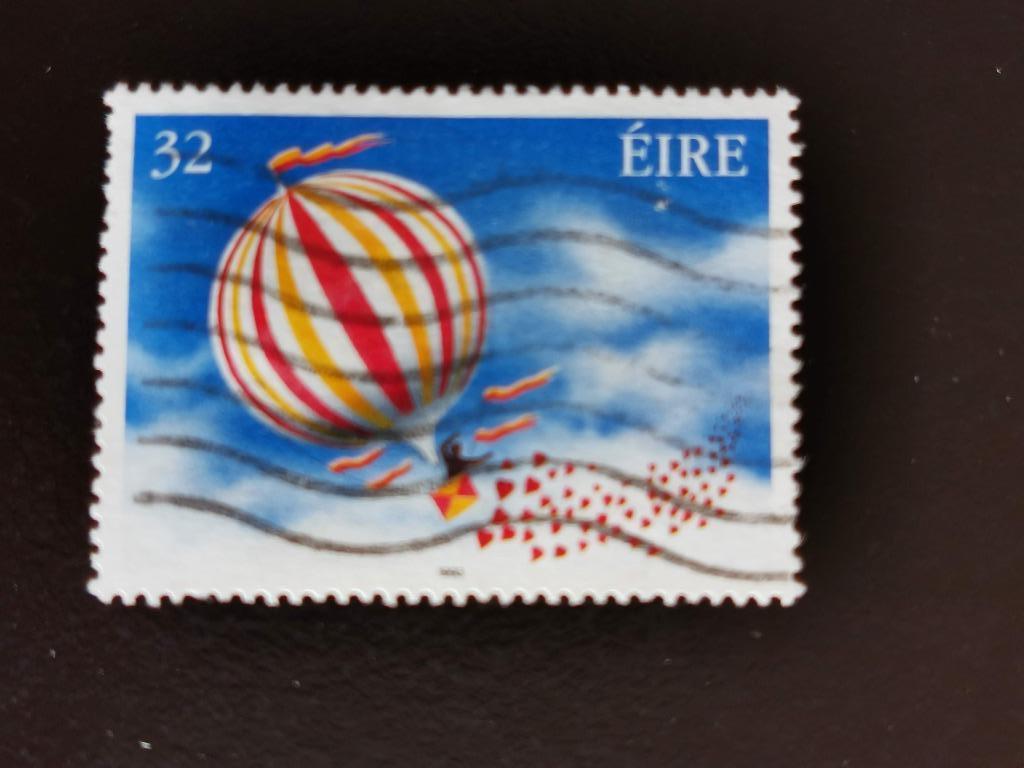 Ierland 1993 - Valentijn - luchtballon, Ophalen of Verzenden, Ierland, Gestempeld