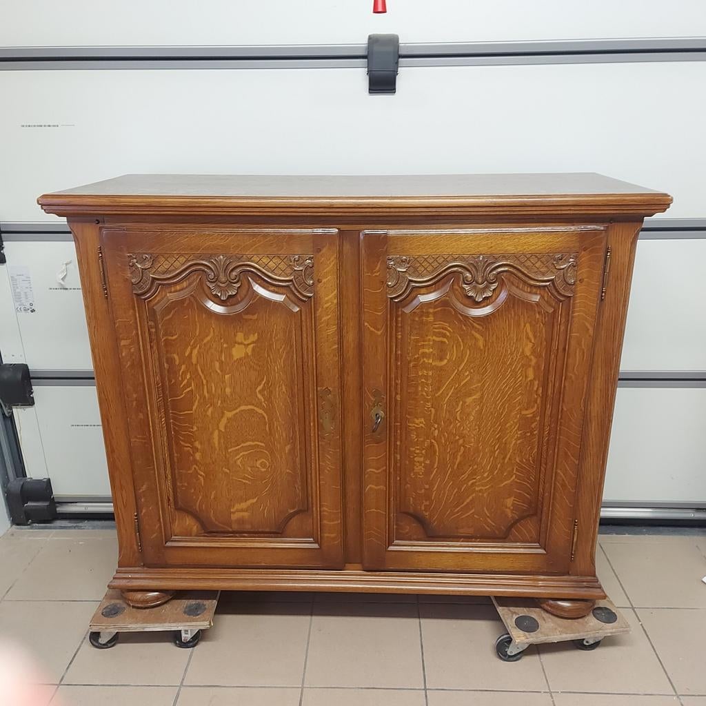 Massief eiken kast, Antiek en Kunst, Ophalen