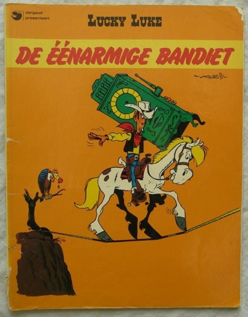 Strip Lucky Luke, De Eenarmige Bandiet, Nr.20, Dargaud, 1981, Gelezen, Eén stripboek, Ophalen of Verzenden, Morris