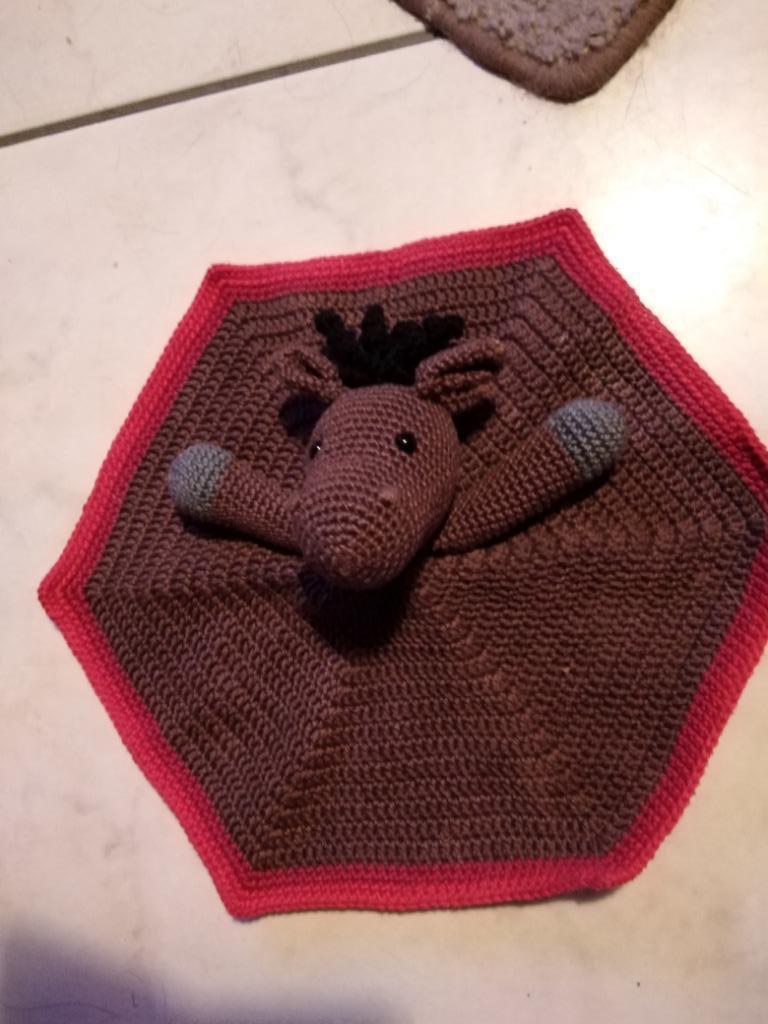 knuffeldoekje gehaakt bruin paard (doos doekjes juni 2024), Ophalen, Nieuw