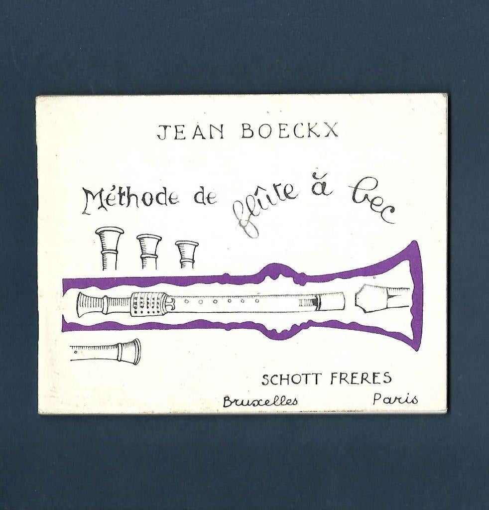 Méthode de flûte à bec , Jean Boeckx, Musique & Instruments, Instruments à vent | Flûtes à bec, Enlèvement ou Envoi, Utilisé