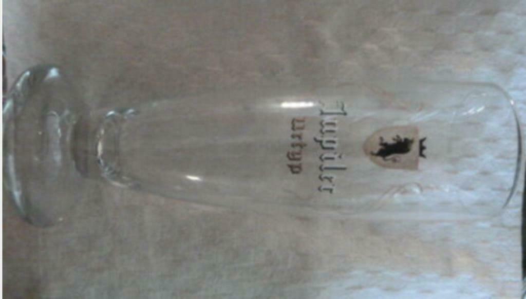 #K bier glas JUPILER URTYP 0,25L " hoog ; smal model ", Enlèvement ou Envoi, Utilisé, Verre à bière
