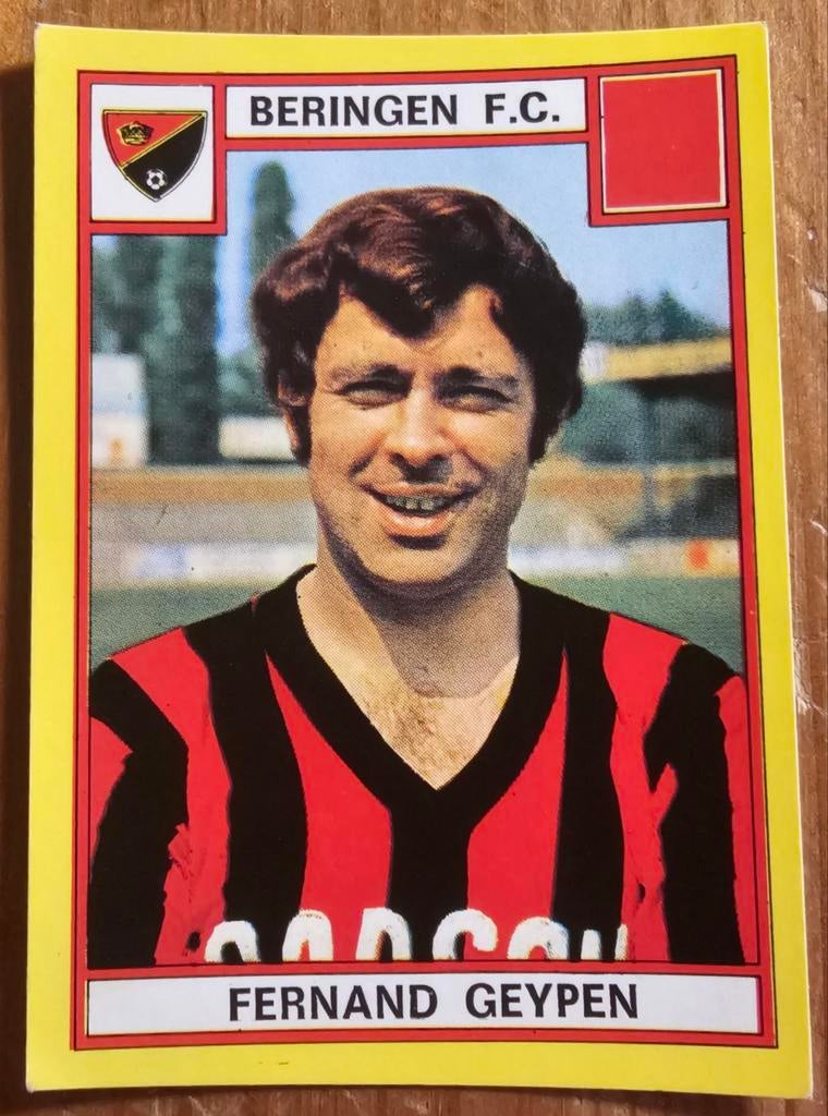 Panini Football 75 nr 81 Fernand Geypen Beringen FC!, Ophalen of Verzenden, Zo goed als nieuw, Sticker