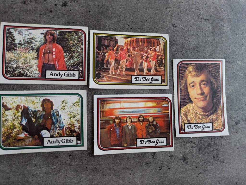 CARTES MONTY GUM BEE GHOST ANDY GIBB 5X ANNO 1978, Envoi
