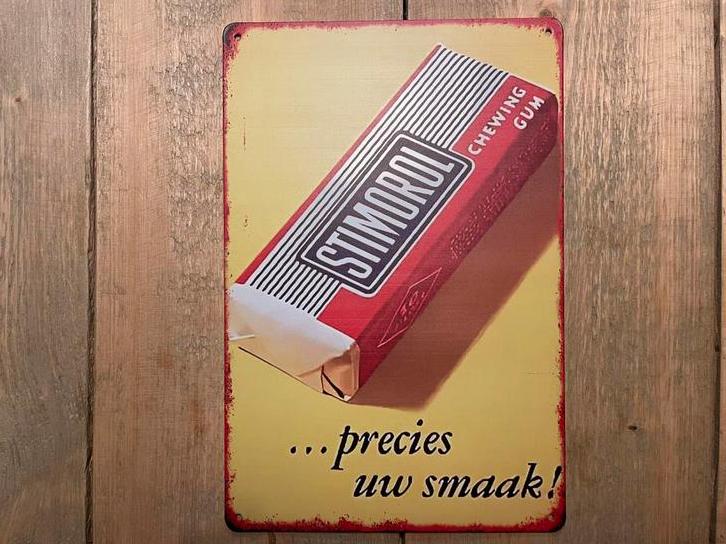 Panneau publicitaire Stimorol 20x30, Collections, Marques & Objets publicitaires, Comme neuf, Panneau publicitaire, Envoi