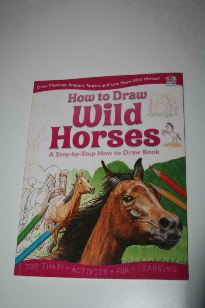 How to draw Wild Horses ( step-by-step soft cover boek )2011, Ophalen of Verzenden, Gebruikt, Boek of Gids