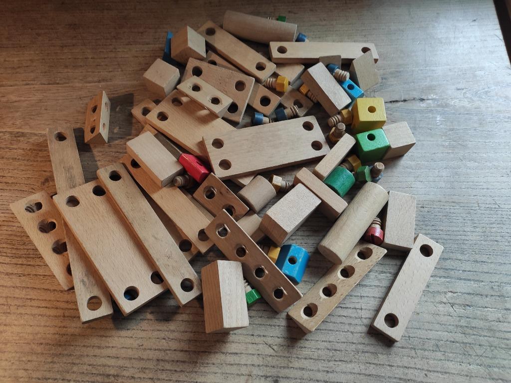 houten mecano vintage, Enlèvement
