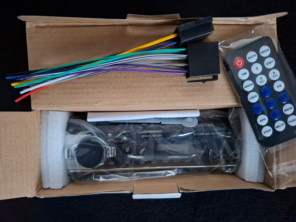 Autoradio Bluetooth, USB, Aux, SD carte 100% neuf !!!, Enlèvement, Neuf