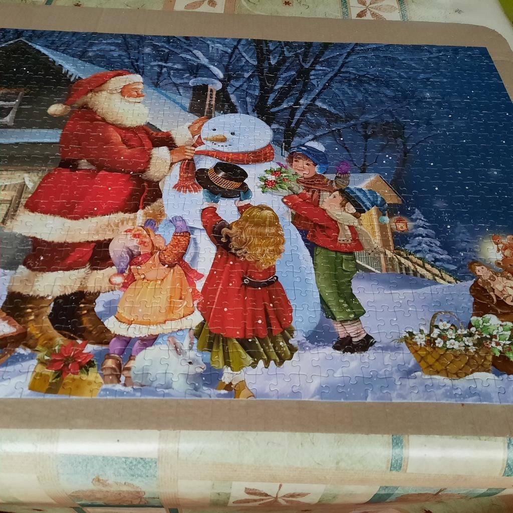 Kerstpuzzel, Ophalen