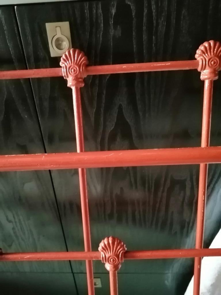 ijzeren bed, Huis en Inrichting, Slaapkamer | Bedden, Ophalen, Gebruikt, Eenpersoons