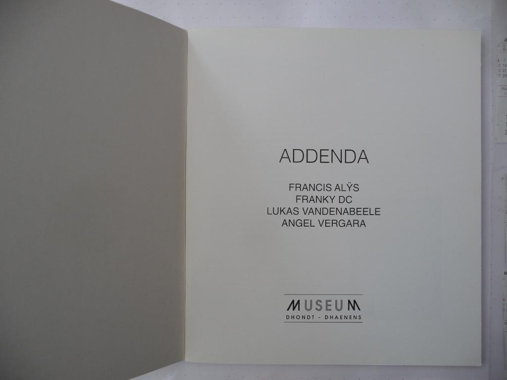 CATALOGUS MDD - F.ALYS, FRANKY DC, L.VANDENABEELE, A.VERGARA, Ophalen of Verzenden