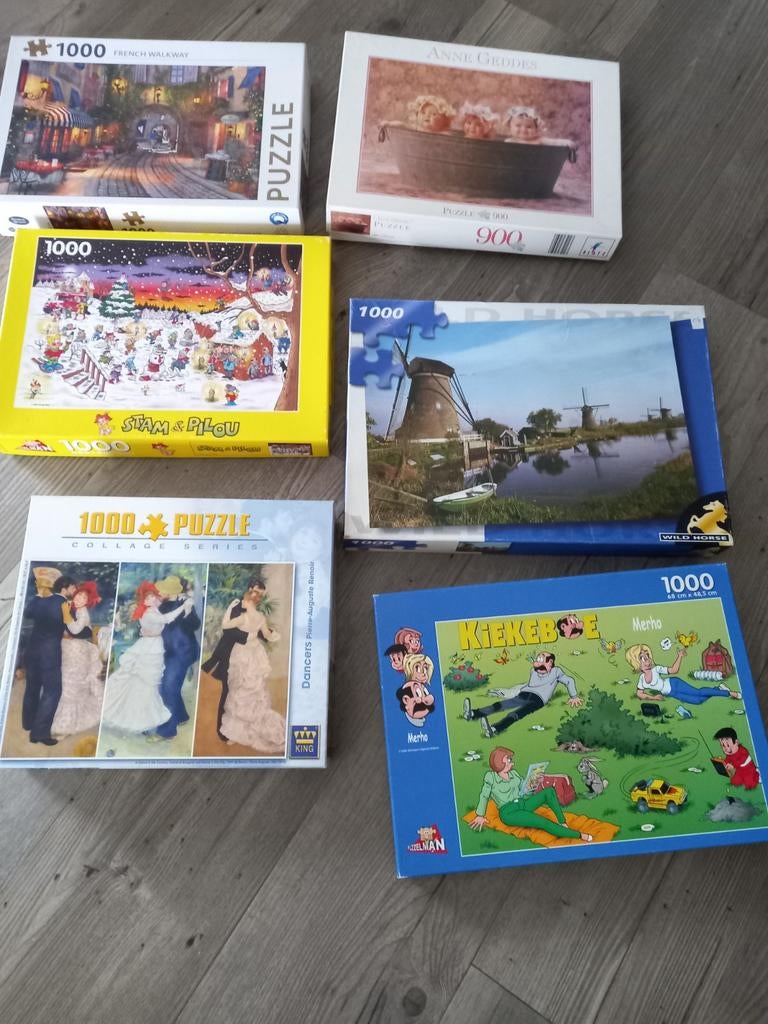 Puzzels 1000 stuks, Ophalen of Verzenden, Zo goed als nieuw