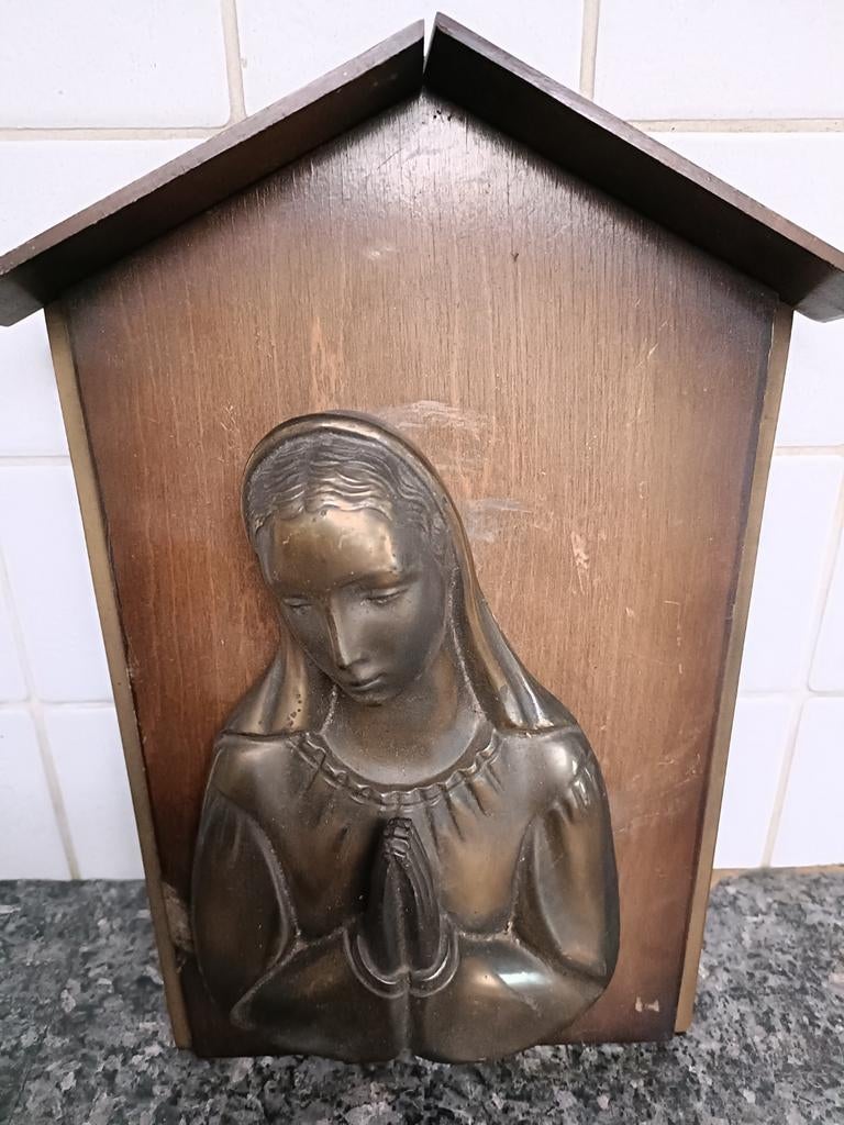 Mariabeeld op hout, Antiek en Kunst, Ophalen of Verzenden