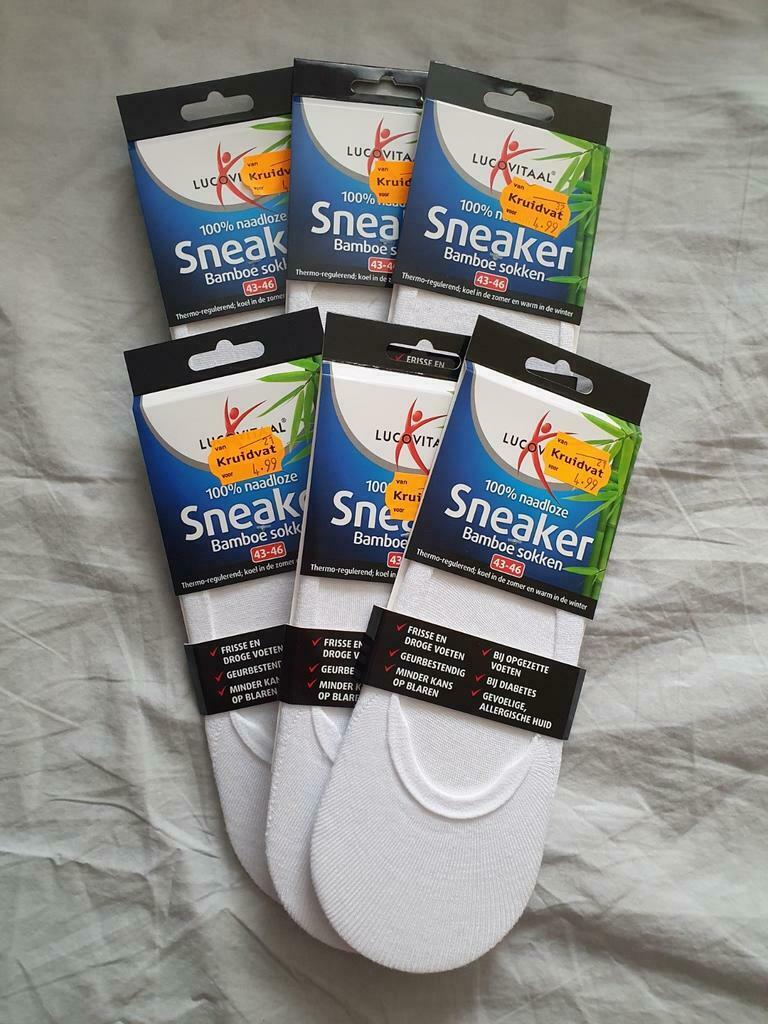 6 paar naadloze sneaker sokken maat 43-46, Vêtements | Hommes, Chaussettes & Bas, Neuf, Enlèvement ou Envoi, Lucovitaal, Taille 43 à 46