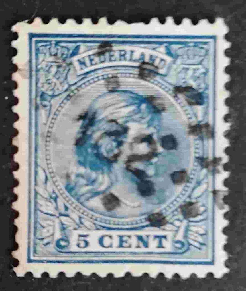 NEDERLAND - nr. 35a met puntstempel 132, Verzenden, T/m 1940, Gestempeld