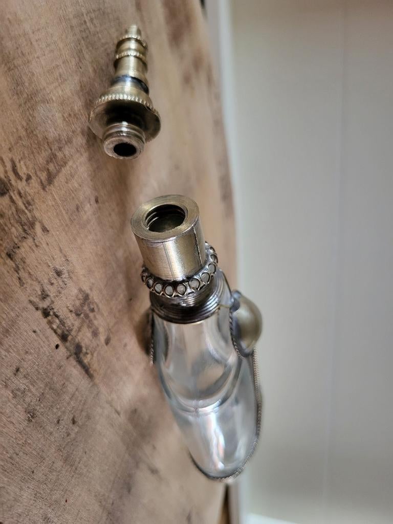 🧑‍🦽🧑‍🦽ULTRA OUDE parfum fles vintage🧑‍🦽 +/_100 jaar, Verzamelen, Ophalen of Verzenden, Gebruikt, Parfumfles