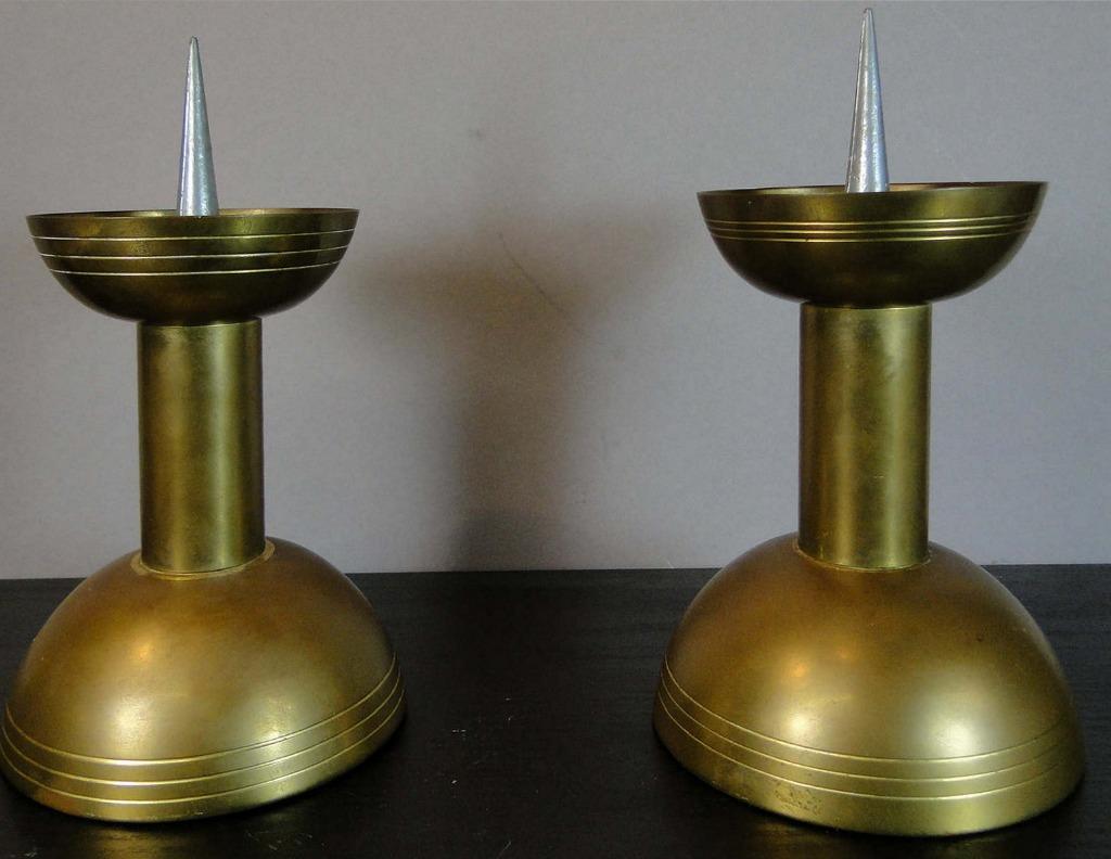 bougeoirs anciens Art Déco Pricket, Enlèvement ou Envoi