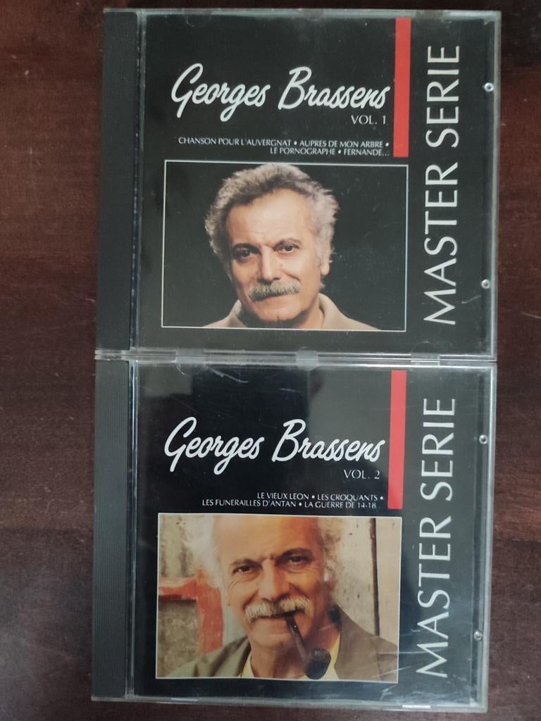 2x CD : GEORGES BRASSENS - MASTER SERIES VOLUMES 1 et 2, Enlèvement ou Envoi, Comme neuf
