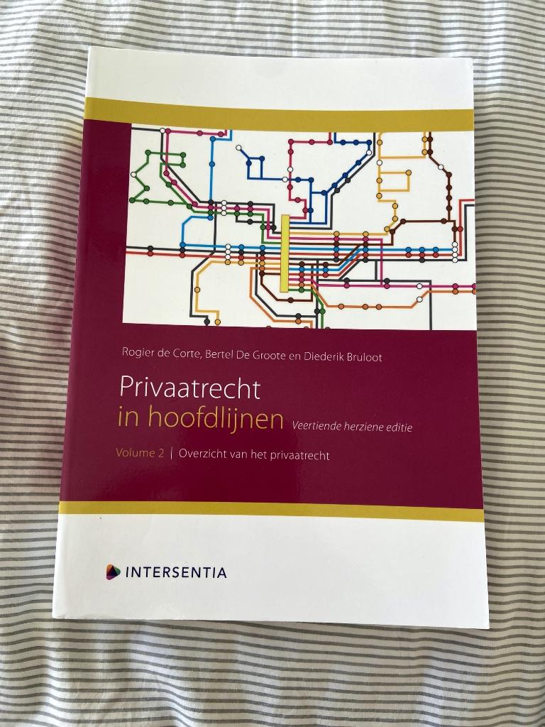 Privaatrecht in Hoofdlijnen volume 2, Boeken, Studieboeken en Cursussen, Ophalen, Zo goed als nieuw, Hoger Onderwijs, Intersentia