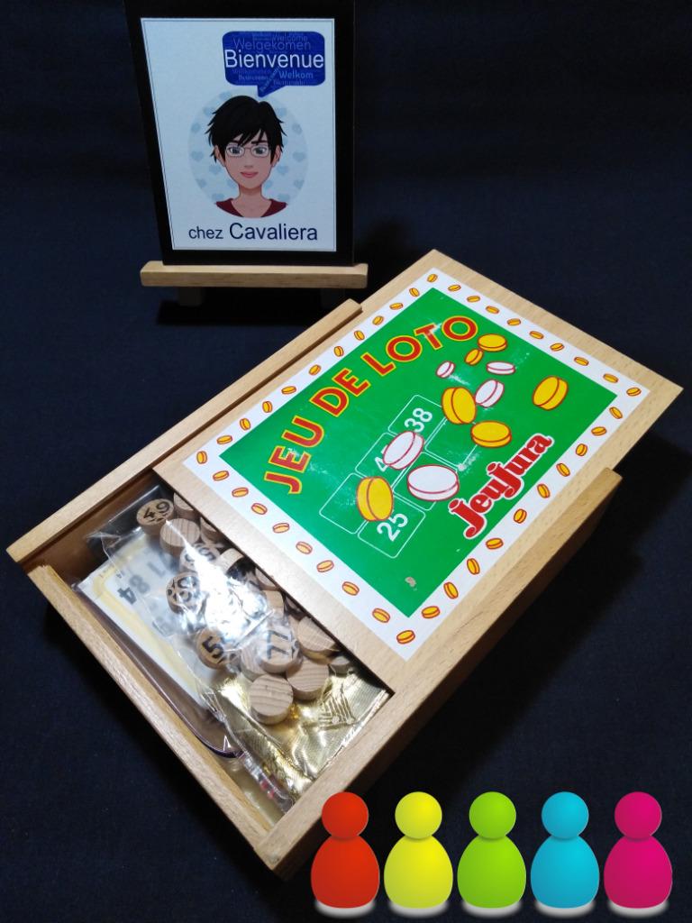 Loto-spel - Klassiek houten spel in zijn doos -Jeujur, Hobby en Vrije tijd, Vijf spelers of meer, Ophalen of Verzenden, Zo goed als nieuw