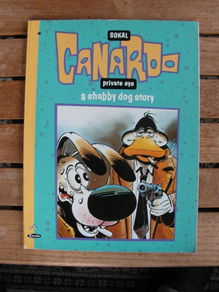 Vintage strip Canardo Private Eye – A shabby dog story., Boeken, Ophalen of Verzenden, Zo goed als nieuw, Eén stripboek, Sokal