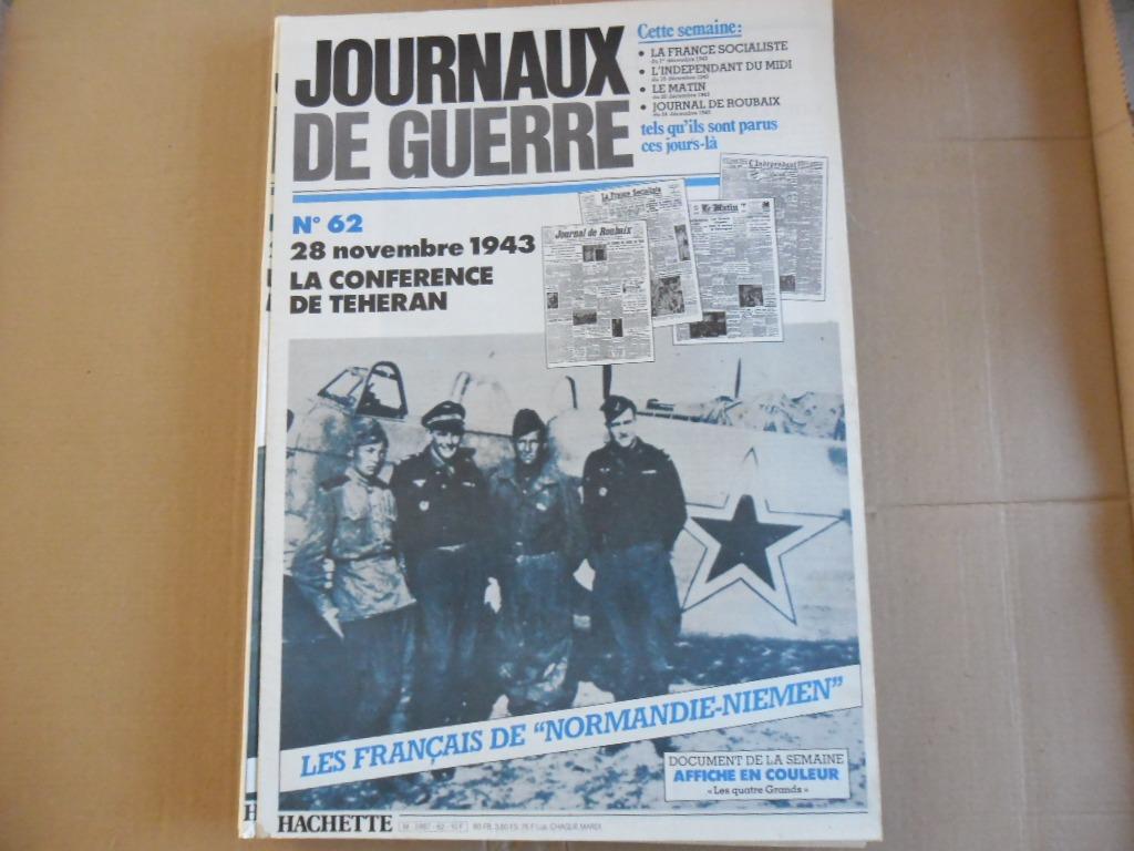 Journaux de guerre VI complet avec affiches de propagande, Enlèvement ou Envoi, 1940 à 1960, Journal