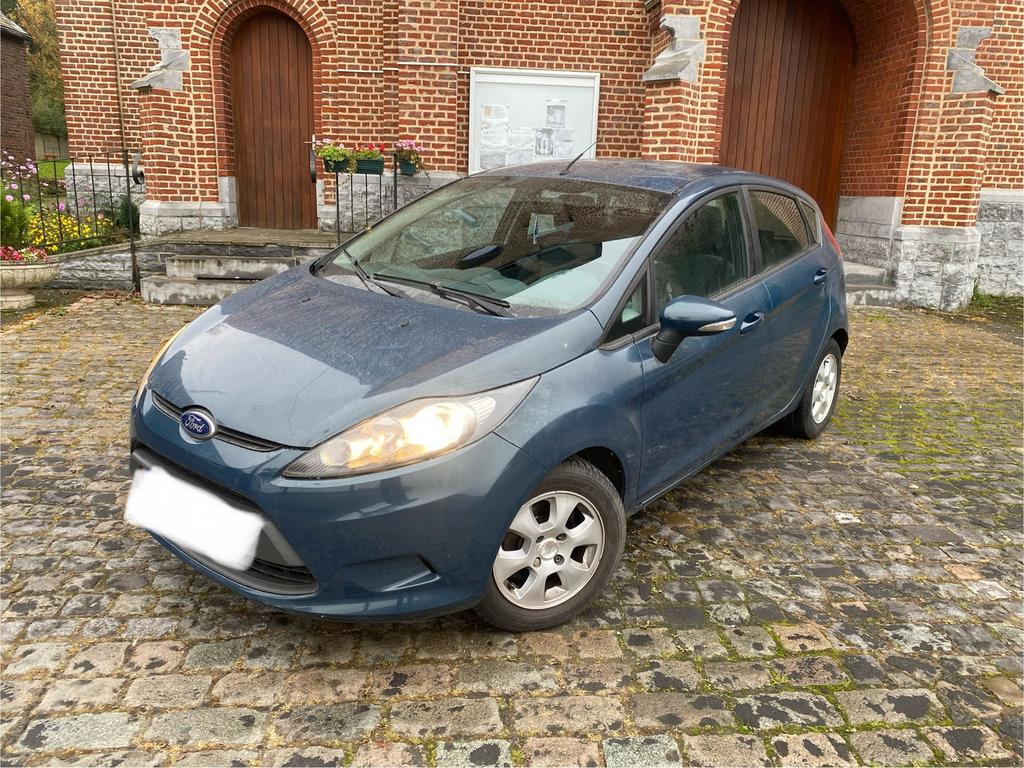 Ford Fiesta 1400tdci 5P 90pk mod 2010 ctok blauw, Auto's, Stof, 4 cilinders, Blauw, Verwarmde buitenspiegels