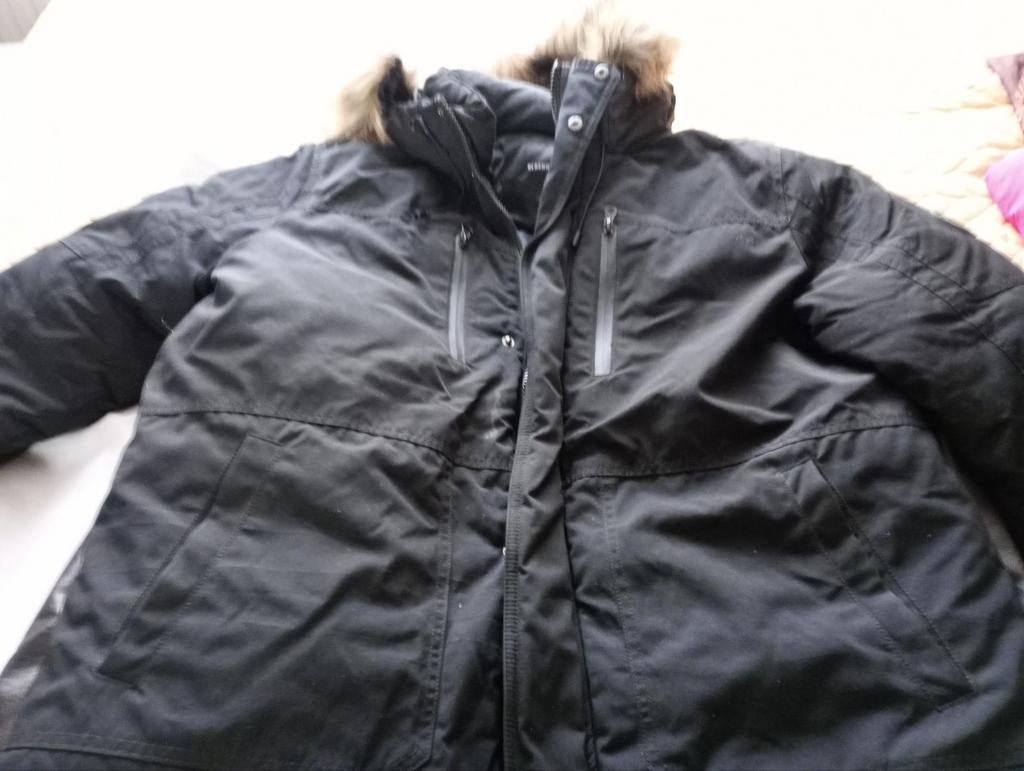 Heren winterjas zwart xxl, Ophalen, Zo goed als nieuw, Zwart