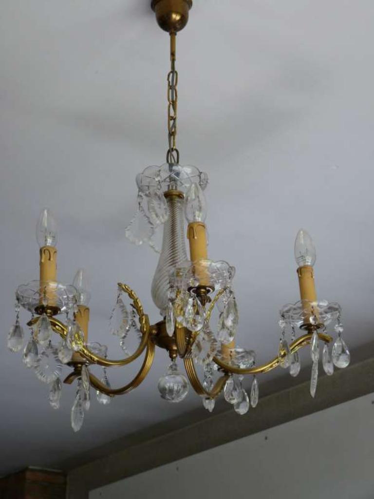 Glazen luster, Antiek en Kunst, Ophalen