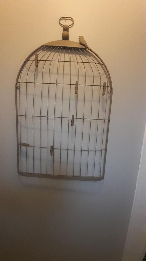 Wandfotohouder voor vogelkooi, Huis en Inrichting, Zo goed als nieuw