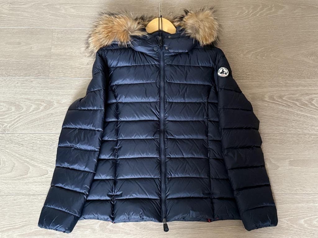 Luxe donsjas met kap JOTT (maat XL), Kleding | Dames, Blauw, Maat 46/48 (XL) of groter, Nieuw, Ophalen of Verzenden