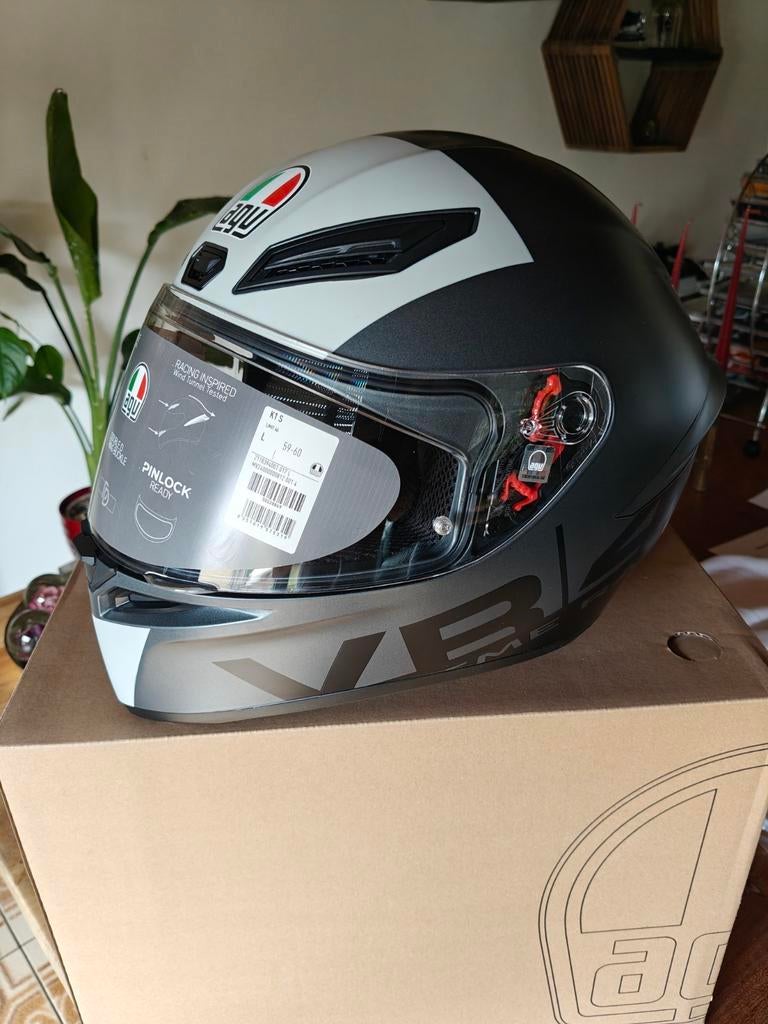 AGV helm k1s limit 46, Motoren, Nieuw met kaartje, Ophalen of Verzenden, L, Integraalhelm