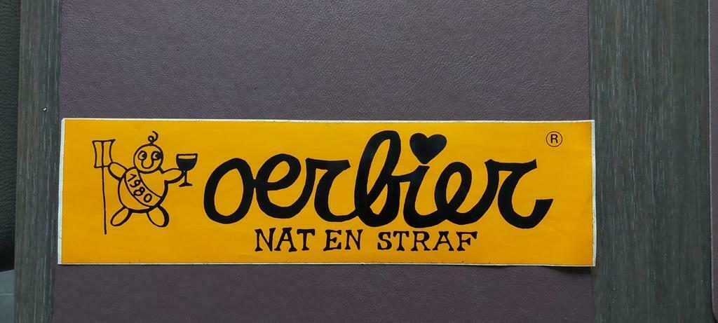 Sticker. Oerbier. De Dolle Brouwers Diksmuide, Ophalen of Verzenden, Zo goed als nieuw