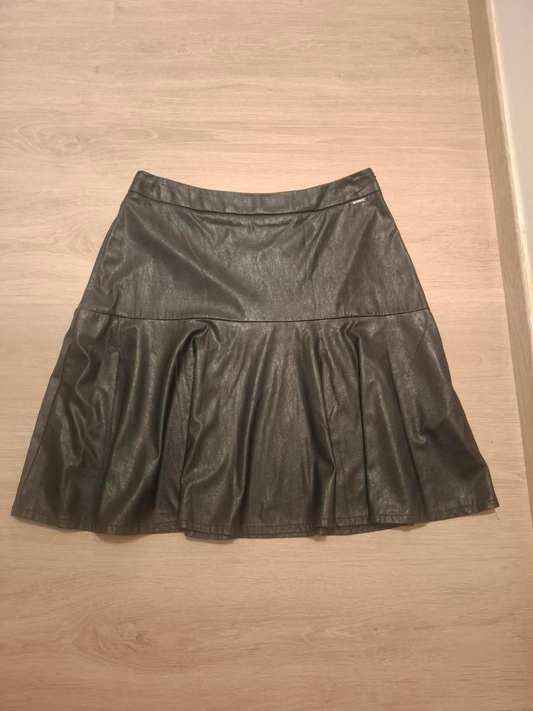 Jupe godet Gaudi noir L 42 simili cuir, Enlèvement ou Envoi, Noir