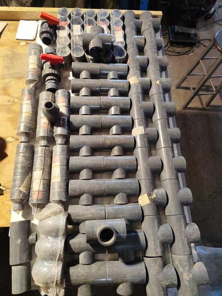 +gf+ pvc koppelingen 110st, 60 mm mix, Ophalen, Nieuw, PVC