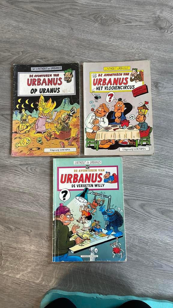 De avonturen van Urbanus - 3 st. - sc - 1984, Boeken, Gelezen, Linthout en Urbanus, Ophalen of Verzenden, Meerdere stripboeken