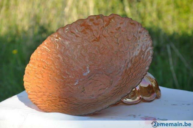 plat fruitier sablé orange, Antiquités & Art, Curiosités & Brocante