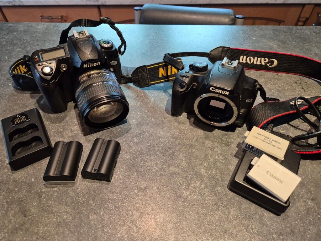 fototoestel Nikon en Canon, TV, Hi-fi & Vidéo, Appareils photo numériques, Enlèvement