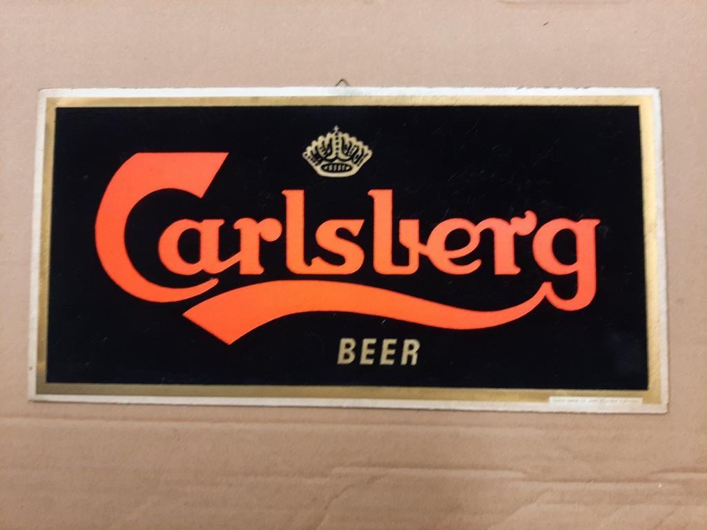 Floeren reclame Carlsberg, Enlèvement ou Envoi, Comme neuf, Panneau, Plaque ou Plaquette publicitaire