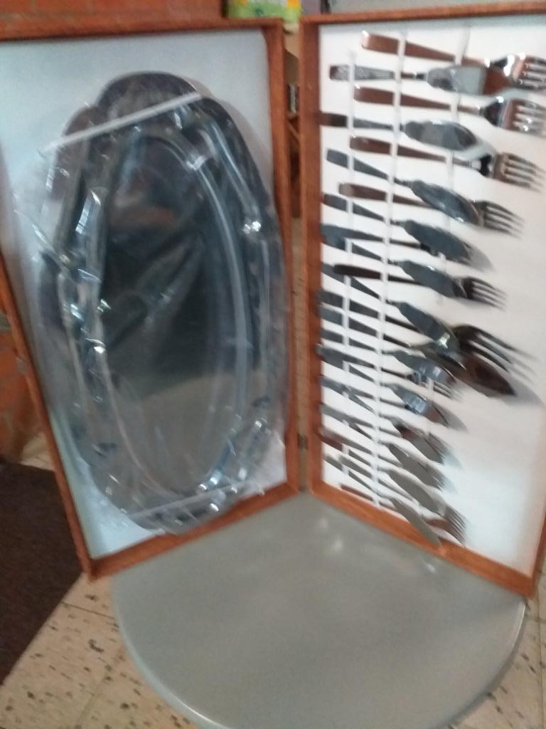 Visbestekdoos, Ophalen, Nieuw, Inox of Chroom, Bestekset