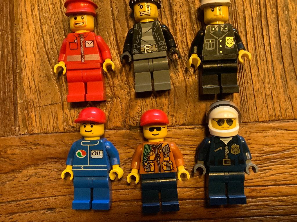 Lego aanvulset figuren 6 stuks / 204-F3, Enlèvement ou Envoi, Utilisé, Briques en vrac, Lego