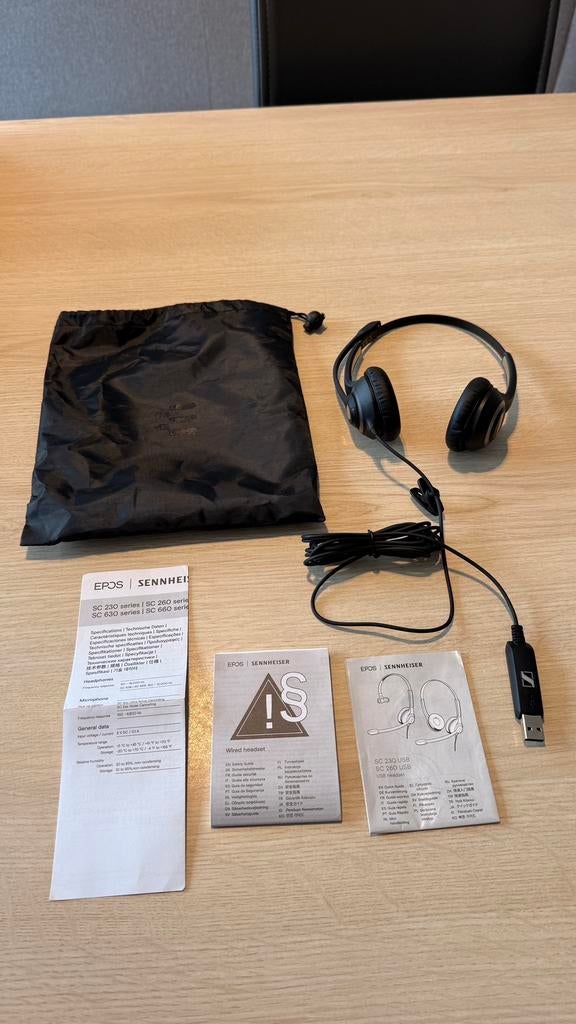Sennheiser SC 260 USB, Sennheiser, On-ear, Ophalen of Verzenden, Zo goed als nieuw
