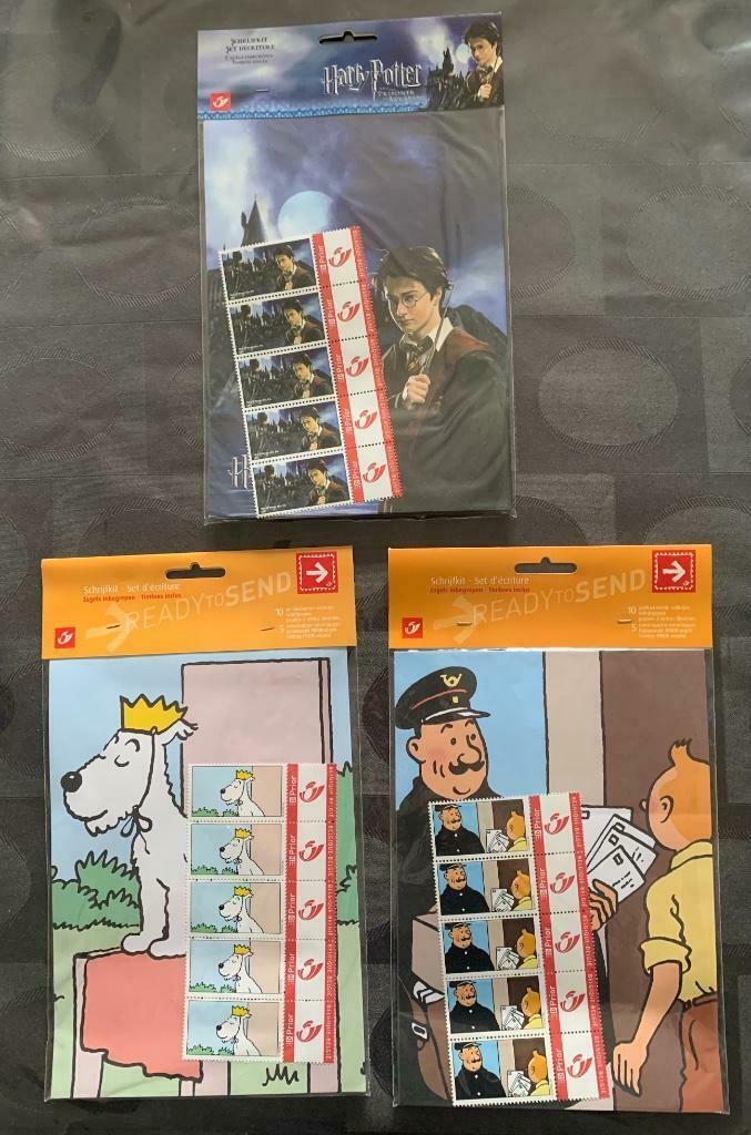 Schrijfset met postzegels - Harry Potter, Ophalen, Met envelop, Postfris, Postfris