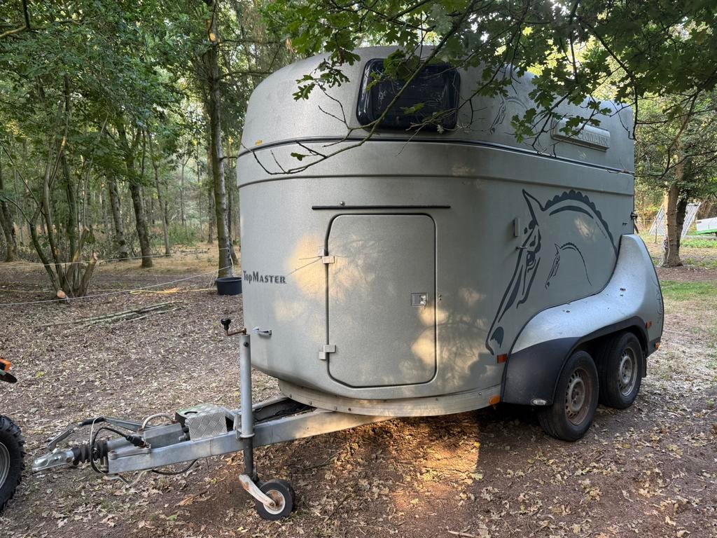 Bockmann 2paardstrailer met zadelkamer, Ophalen, Zo goed als nieuw, Polyester