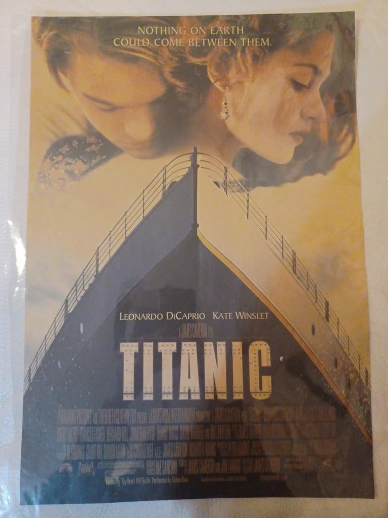 Quasi gratis Titannic, special vintage filtered print, Verzamelen, Ophalen, Zo goed als nieuw, Film, Poster