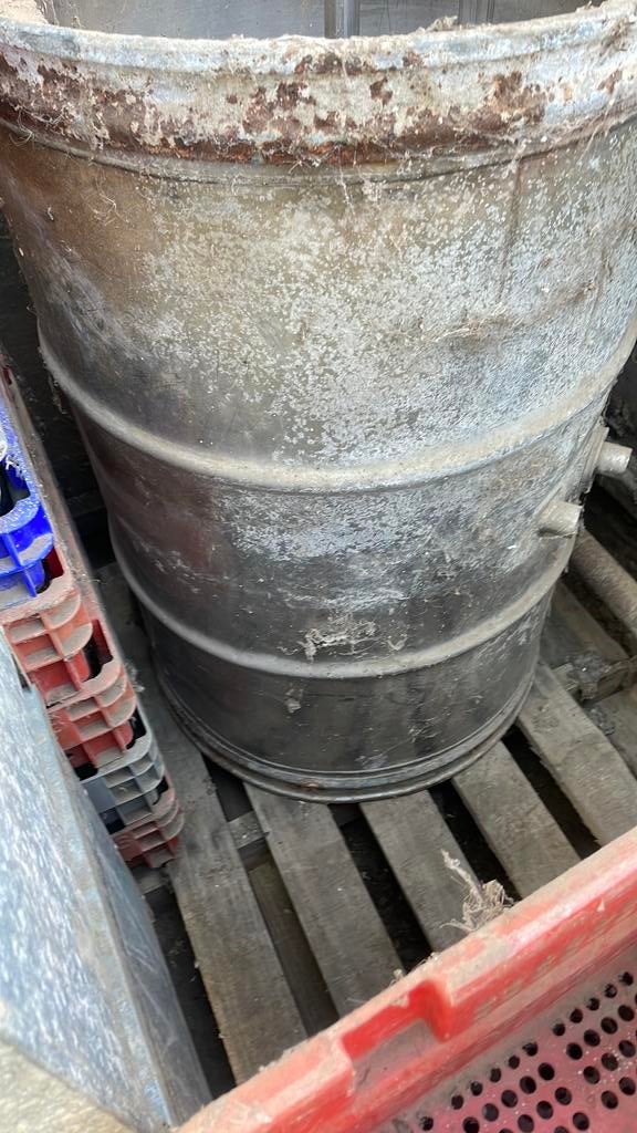 Inox vat voor fontein of borrelsteen, Tuin en Terras, Waterpartijen en Fonteinen, Ophalen, Gebruikt, Inox, Fontein