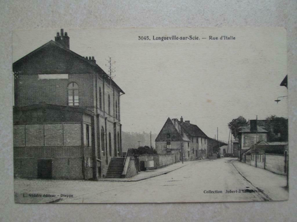 oude postkaart van Longueville sur Scie, Ophalen of Verzenden