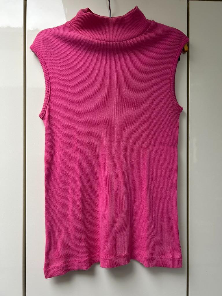 Débardeur rose à col montant Clockhouse - Taille M *, Sans manches, Taille 38/40 (M), Enlèvement ou Envoi, Rose